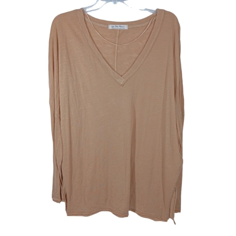 Free People We the Free On My Mind Oversized Long Sleeve Tee size Small